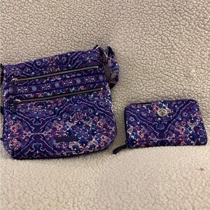 Vera Bradley Crossbody Purse and matching Vera Bradley Wallet